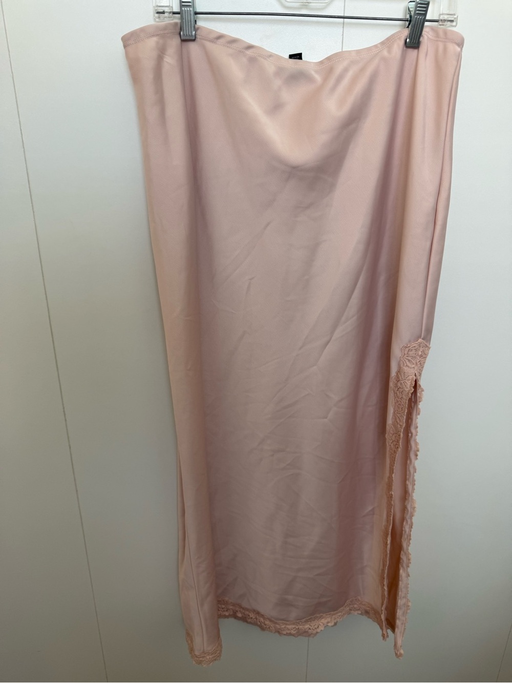wild fable Blush Pink Satin Slip Skirt